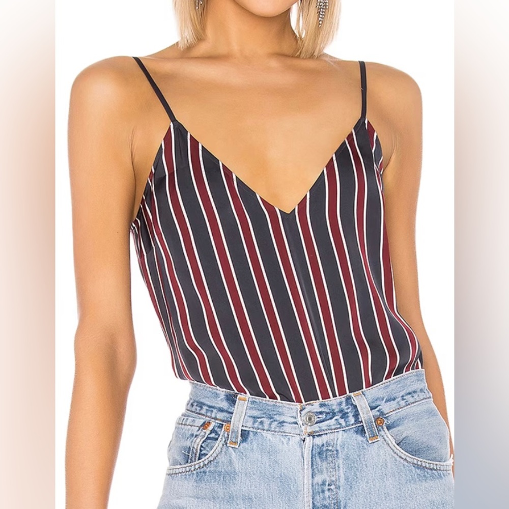 Frame Denim Striped V-Neck Cami Size‎ XS